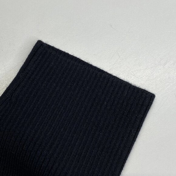 Sezane Women’s Alva Jumper V-Neck Sweater Size L Black Rib Knit Long Sleeve Pull - Picture 5 of 13